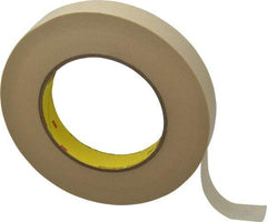 3M - 3/4" Wide x 60 Yd Long Tan Paper Masking Tape - Series 232, 6.3 mil Thick, 27 In/Lb Tensile Strength - Strong Tooling