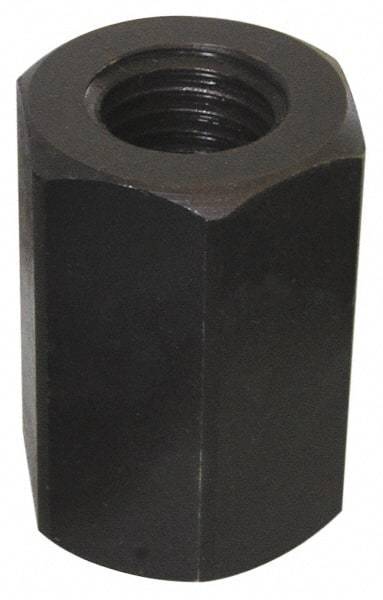 Value Collection - 5/16-18 UNC, 7/8" OAL Steel Standard Coupling Nut - Black Oxide Coated, 9/16" Width Across Flats - Strong Tooling