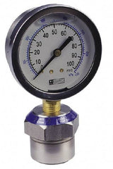 Value Collection - 160 Max psi, 2-1/2 Inch Dial Diameter, Stainless Steel Pressure Gauge Guard and Isolator - 2.5% Accuracy, 18-8 Material Grade - Strong Tooling