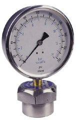 Value Collection - 2,000 Max psi, 4 Inch Dial Diameter, Stainless Steel Pressure Gauge Guard and Isolator - 1% Accuracy, 18-8 Material Grade - Strong Tooling