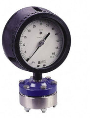 Value Collection - 100 Max psi, 4-1/2 Inch Dial Diameter, Polypropylene Pressure Gauge Guard and Isolator - 0.5% Accuracy - Strong Tooling