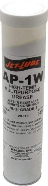 Jet-Lube - 14 oz Cartridge High Temperature Grease - White, High Temperature, 550°F Max Temp, NLGIG 2, - Strong Tooling