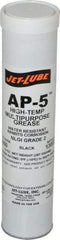 Jet-Lube - 14 oz Cartridge Moly-Disulfide Extreme Pressure Grease - Black, Extreme Pressure & High Temperature, 550°F Max Temp, NLGIG 2, - Strong Tooling