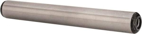 Value Collection - 1/2" Diam x 4" Pin Length Grade 8 Alloy Steel Pull Out Dowel Pin - 1 Rounded & 1 Threaded End - Strong Tooling