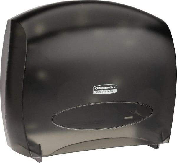 Kimberly-Clark Professional - Jumbo Double Roll Plastic Toilet Tissue Dispenser - 16" Wide x 13-7/8" High x 5-3/4" Deep, Gray - Strong Tooling