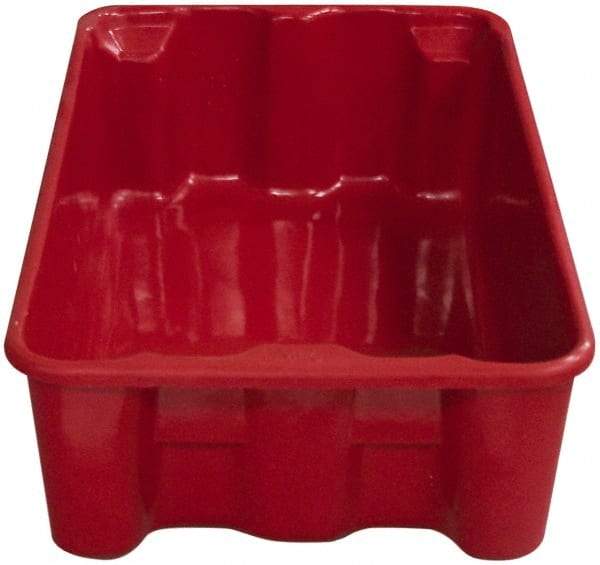 MFG Tray - 300 Lb Load Capacity Red Fiberglass Tote Container - Stacking, Nesting, 24.3" Long x 14.8" Wide x 8" High - Strong Tooling