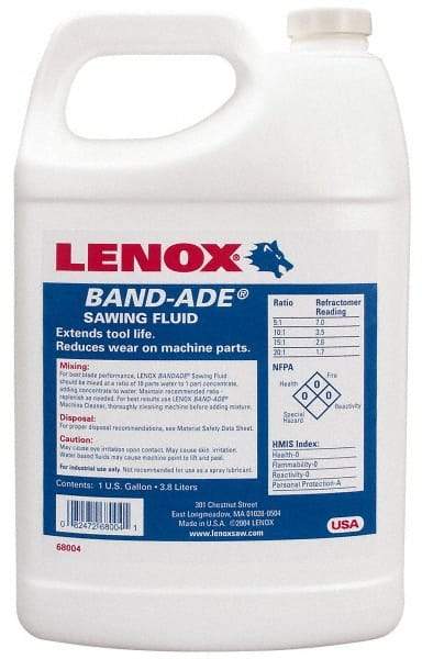 Lenox - Band-Ade, 55 Gal Drum Sawing Fluid - Semisynthetic, For Cutting, Machining - Strong Tooling