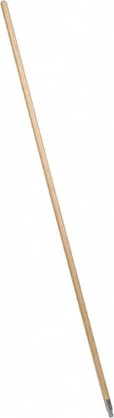 PRO-SOURCE - 60 x 15/16" Wood Handle for Push Brooms - Threaded Connection, Tan - Strong Tooling