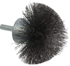 Anderson - 2-3/4" Brush Diam, Crimped, Flared End Brush - 1/4" Diam Shank, 16,000 Max RPM - Strong Tooling