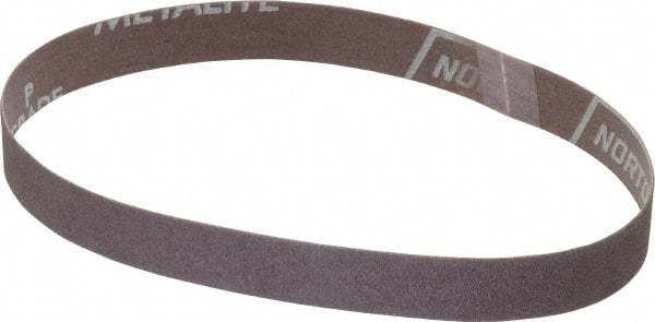 Norton - 3/4" Wide x 18" OAL, 80 Grit, Aluminum Oxide Abrasive Belt - Aluminum Oxide, Medium, Coated, Series R283 - Strong Tooling