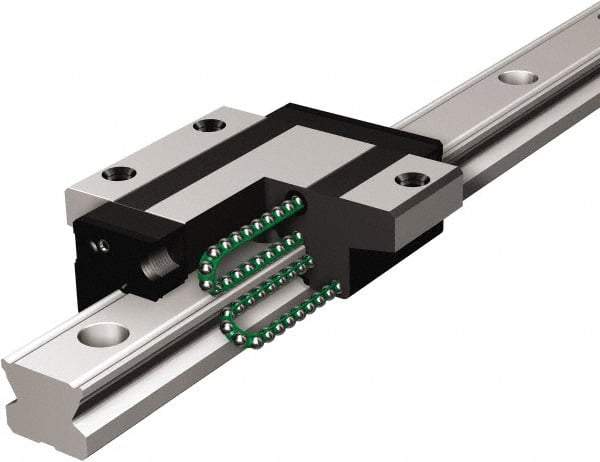 THK - 2,520mm OAL x 34mm Overall Width x 28mm Overall Height Horizontal Mount SSR Rail - 80mm Between Holes, 9 x 14 x 12mm Hole Size - Strong Tooling