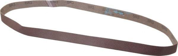 3M - 1" Wide x 48" OAL, 80 Grit, Aluminum Oxide Abrasive Belt - Aluminum Oxide, Medium, Coated, X Weighted Cloth Backing, Series 341D - Strong Tooling