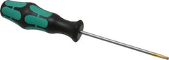 Wera - 198mm OAL Standard Slotted Screwdriver - Round Shank, Ergonomic Handle - Strong Tooling