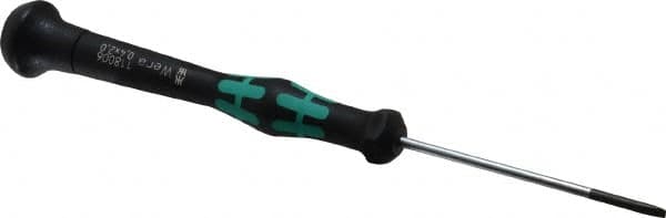 Wera - Electronic/Electrostatic Slotted Screwdriver - 60mm Blade Length, Round Shank, Ergonomic Handle - Strong Tooling