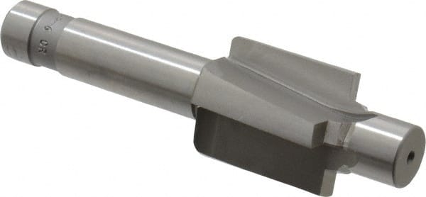 Made in USA - 9/16-18" Port, 0.989" Spotface Diam, 3/8" Tube Outside Diam, Plain Pilot, Straight Shank, High Speed Steel Porting Tool - Strong Tooling