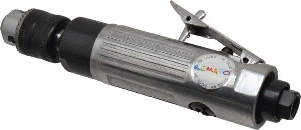 Value Collection - 3/8" Keyed Chuck - Inline Handle, 2,600 RPM, 0.5 hp, 90-120 psi - Strong Tooling