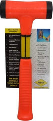 NUPLA - 24 oz Head 1-3/4" Face Diam Fiberglass Slim Head Dead Blow Hammer - 12" OAL, Fiberglass Handle - Strong Tooling