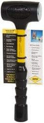 NUPLA - 32 oz Head 2" Face Diam Slim Head Dead Blow Hammer with Steel Face - 12" OAL, Fiberglass Handle - Strong Tooling