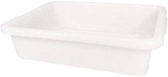 Rubbermaid - 4.6 Gal, White Polyethylene Tote Container - Nesting, 20" Long x 15" Wide x 5" High - Strong Tooling