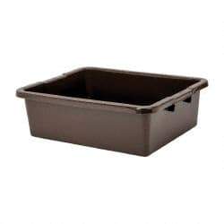 Rubbermaid - 7.1 Gal, Brown Polyethylene Tote Container - Nesting, 21-1/2" Long x 17.1" Wide x 7" High - Strong Tooling