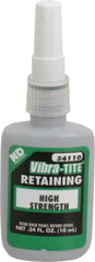 Vibra-Tite - 10 mL Bottle, Green, High Strength Liquid Retaining Compound - Series 541, 24 hr Full Cure Time, Heat Removal - Strong Tooling