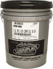 Lubriplate - 5 Gal Pail, ISO 100, SAE 30, Air Compressor Oil - 430 Viscosity (SUS) at 100°F, 63 Viscosity (SUS) at 210°F, Series AC-2A - Strong Tooling