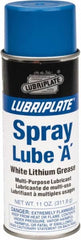 Lubriplate - 12 oz Aerosol Lithium General Purpose Grease - White, 150°F Max Temp, NLGIG 1, - Strong Tooling