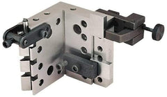 Suburban Tool - 4" Wide x 4" Deep x 4-1/2" High Steel Precision-Ground Angle Plate - V-Step Plate, Machined Holes on Surface, Open End, 1" Thick, Pair of Plates - Strong Tooling