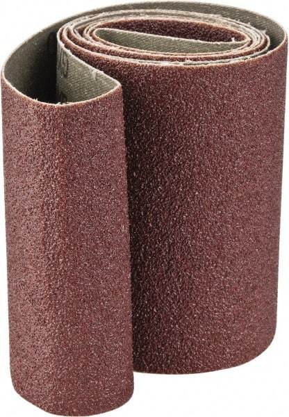 Tru-Maxx - 4" Wide x 60" OAL, 60 Grit, Aluminum Oxide Abrasive Belt - Aluminum Oxide, Medium, Coated, X Weighted Cloth Backing - Strong Tooling