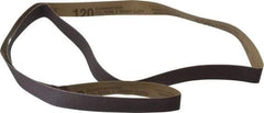 Tru-Maxx - 1" Wide x 72" OAL, 120 Grit, Aluminum Oxide Abrasive Belt - Aluminum Oxide, Fine, Coated, X Weighted Cloth Backing - Strong Tooling