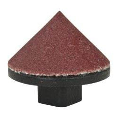 Superior Abrasives - 5/8" Diam 180 Grit 90° Included Angle Cone Center Lap - Aluminum Oxide, Very Fine Grade, Holder Required - Strong Tooling