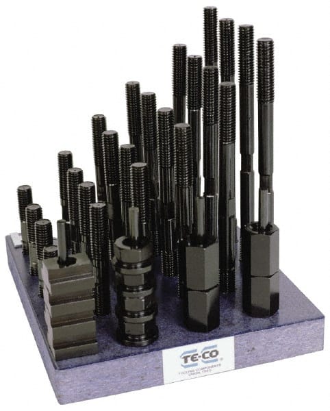 TE-CO - T-Nut & Stud Kits Stud Thread Sizes: 3/4-10 T-Slot Size (Inch): 1 - Strong Tooling