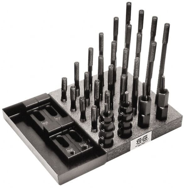 TE-CO - T-Nut & Stud Kits Stud Thread Sizes: 1-8 Number of Pieces: 41 - Strong Tooling