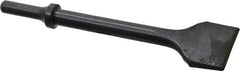 Value Collection - 1-1/2" Head Width, 6-1/2" OAL, Flat Chisel - Round Shank, Steel - Strong Tooling