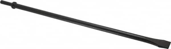 Value Collection - 3/4" Head Width, 18" OAL, Flat Chisel - Round Shank, Steel - Strong Tooling