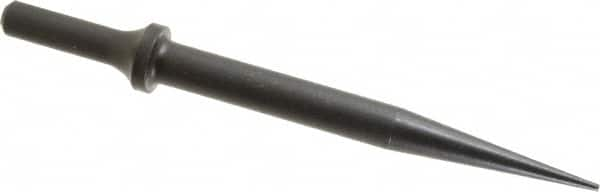 Value Collection - 6-1/2" OAL, Tapered Punch Chisel - Round Shank, Steel - Strong Tooling