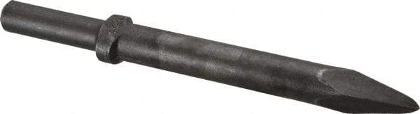 Made in USA - 9" OAL, Moil Point Chisel - Round Drive, Round Shank, Alloy Steel - Strong Tooling