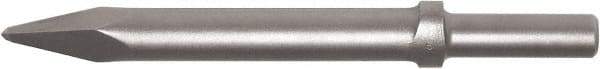 Made in USA - 12" OAL, Moil Point Chisel - Round Drive, Round Shank, Alloy Steel - Strong Tooling