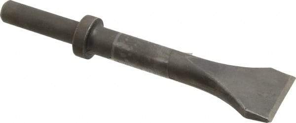 Made in USA - 2" Head Width, 9" OAL, Scaling Chisel - Round Drive, Round Shank, Alloy Steel - Strong Tooling