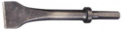 Made in USA - 3" Head Width, 9" OAL, Scaling Chisel - Hex Drive, Hex Shank, Alloy Steel - Strong Tooling