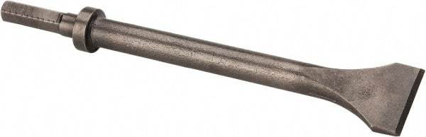 Made in USA - 2" Head Width, 12" OAL, Scaling Chisel - Hex Drive, Hex Shank, Alloy Steel - Strong Tooling