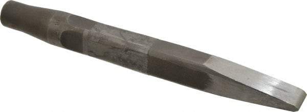 Made in USA - 15/16" Head Width, 9-1/2" OAL, Rivet Cutter Chisel - Round Drive, Round Shank, Alloy Steel - Strong Tooling