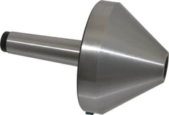 Interstate - MT4 Taper Shank, 5.04" Head Diam Live Center - 3.27" Head Length, 1.38" Point Diam, 2.44" Point Len, 1,433 Lb Max Workpc, 7.6" OAL, Bull Nose Point - Strong Tooling