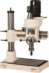 Vectrax - 38-1/2" Swing, Step Pulley Drill Press - 5 Speed, 1-1/2 hp, Single Phase - Strong Tooling