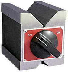 Starrett - 6.35 to 1-3/4" Capacity, 90° Angle, Hardened Steel V-Block - 3" Long x 2-1/2" Wide x 3" High, Sold as Individual - Strong Tooling