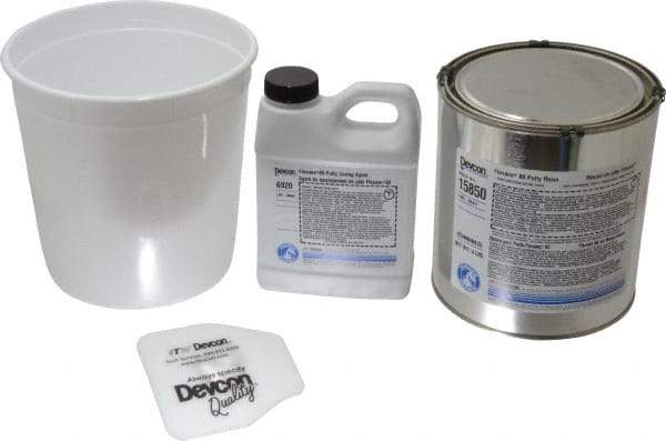 Devcon - 4 Lb Kit Black Urethane Putty - 120°F (Wet), 180°F (Dry) Max Operating Temp, 15 min Tack Free Dry Time - Strong Tooling