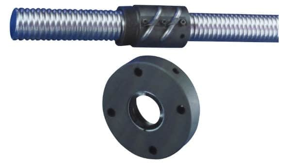 THK - 0.61" Thread Length, Ballscrew Nut - 1" Lead Width, 1" Ball Circle Diam - Strong Tooling