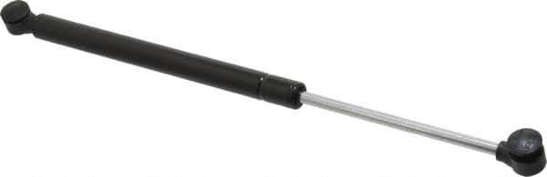 Value Collection - 0.32" Rod Diam, 0.75" Tube Diam, 20 Lb Capacity, Fixed Force Gas Spring - 15.25" Extended Length, 5" Stroke Length, Plastic Ball Socket, Black Nitride Piston - Strong Tooling