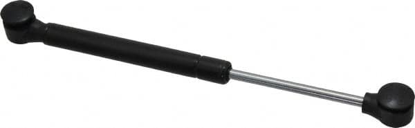 Value Collection - 0.24" Rod Diam, 0.59" Tube Diam, 20 Lb Capacity, Fixed Force Gas Spring - 9.6" Extended Length, 3.15" Stroke Length, Plastic Ball Socket, Black Nitride Piston - Strong Tooling