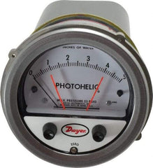 Dwyer - 25 Max psi, 2% Accuracy, NPT Thread Photohelic Pressure Switch - 1/8 Inch Thread, 5 Inch Water Column, 120°F Max - Strong Tooling